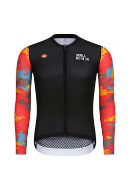 SKULL  Summer Long Sleeve Camo Jersey Men