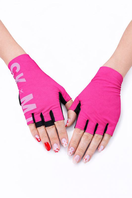 SKxMT Short Gloves Pink