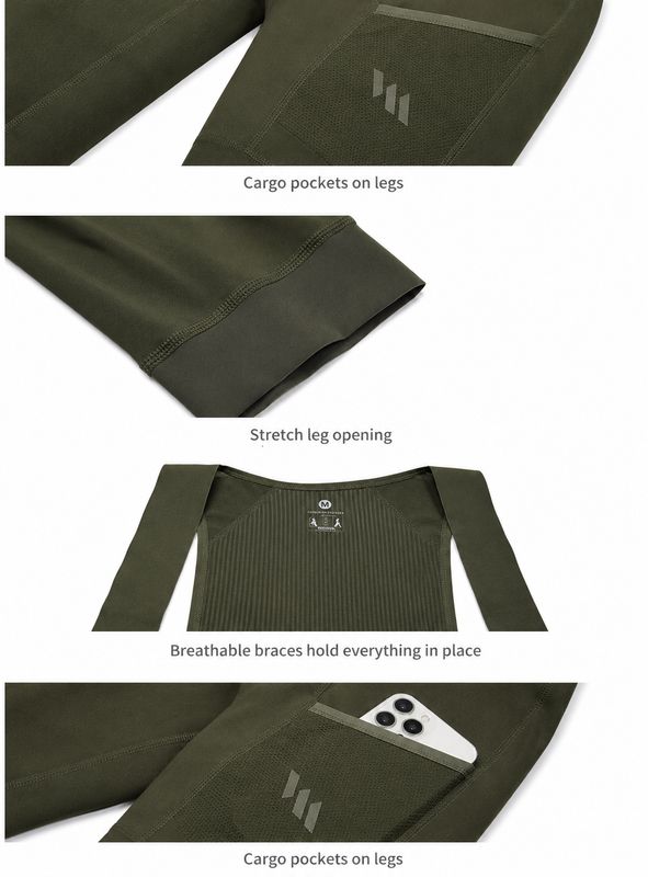 Thermal Moto Winter  Bib-tights Men Olive green