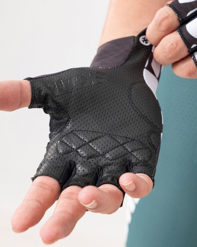 SKxMT Signal Black/white Short Gloves