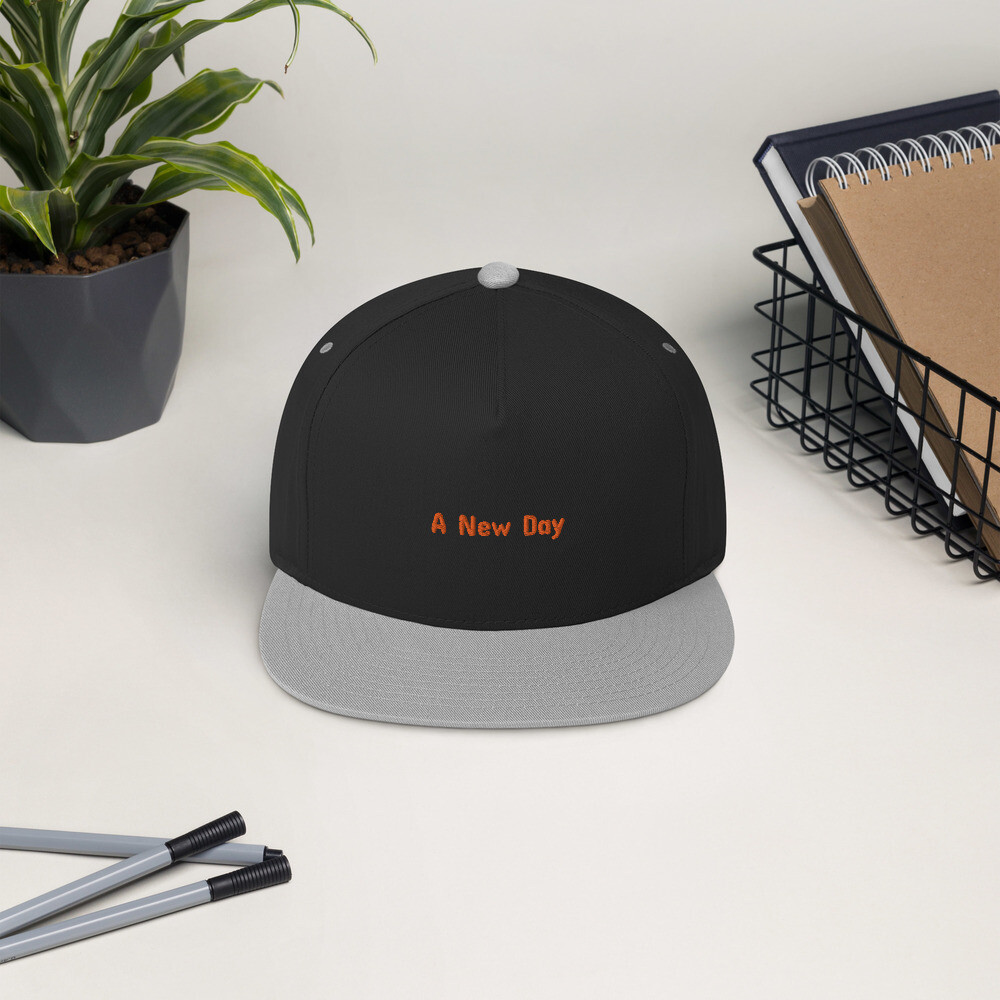 Custom Embroidered Flat Bill Cap