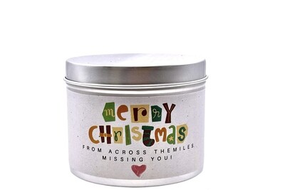 Personalised Christmas Candles
