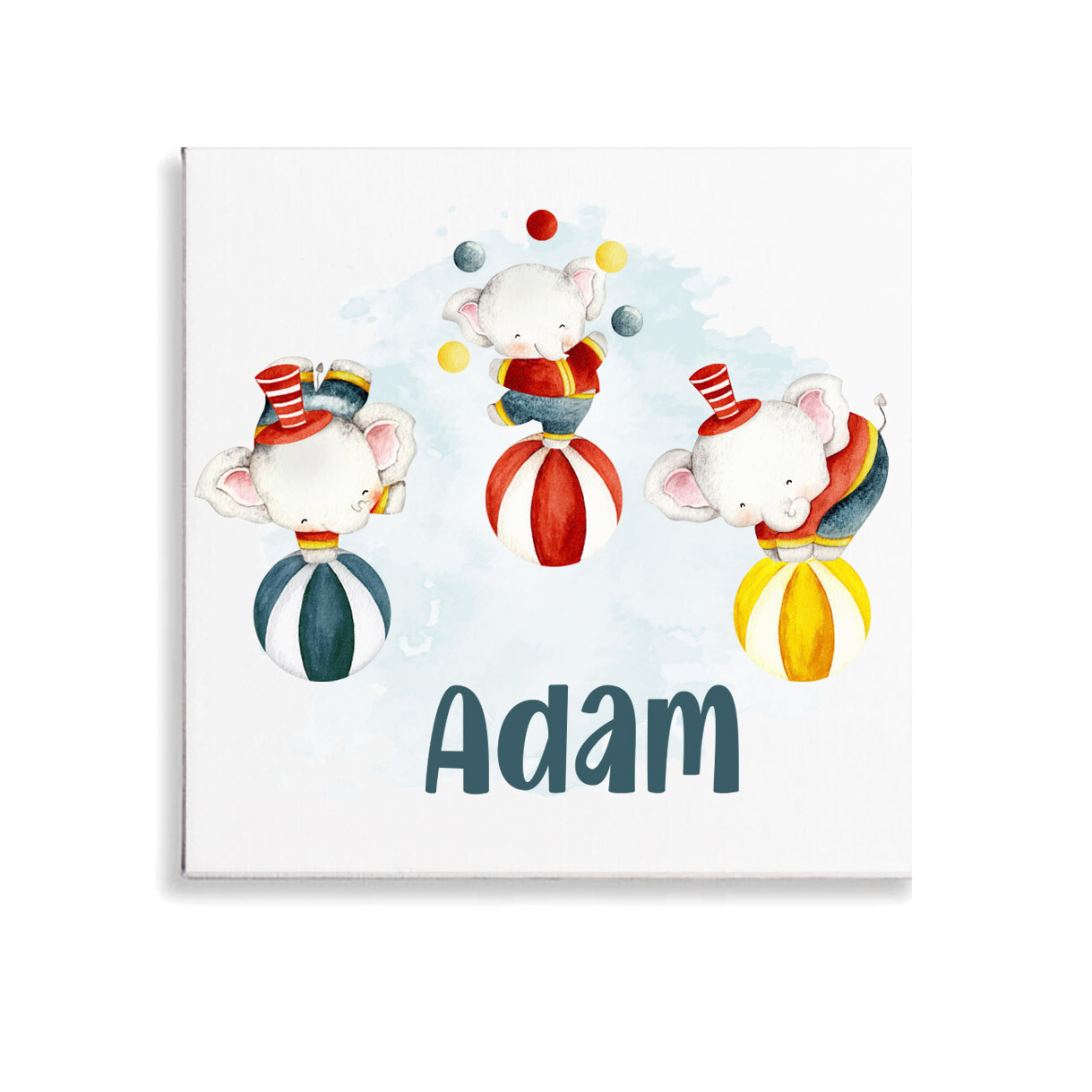 Circus Elephants Canvas