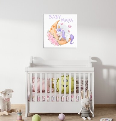 Baby Unicorn Canvas