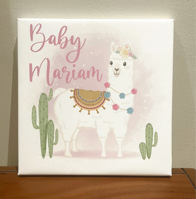 Baby Lama Canvas