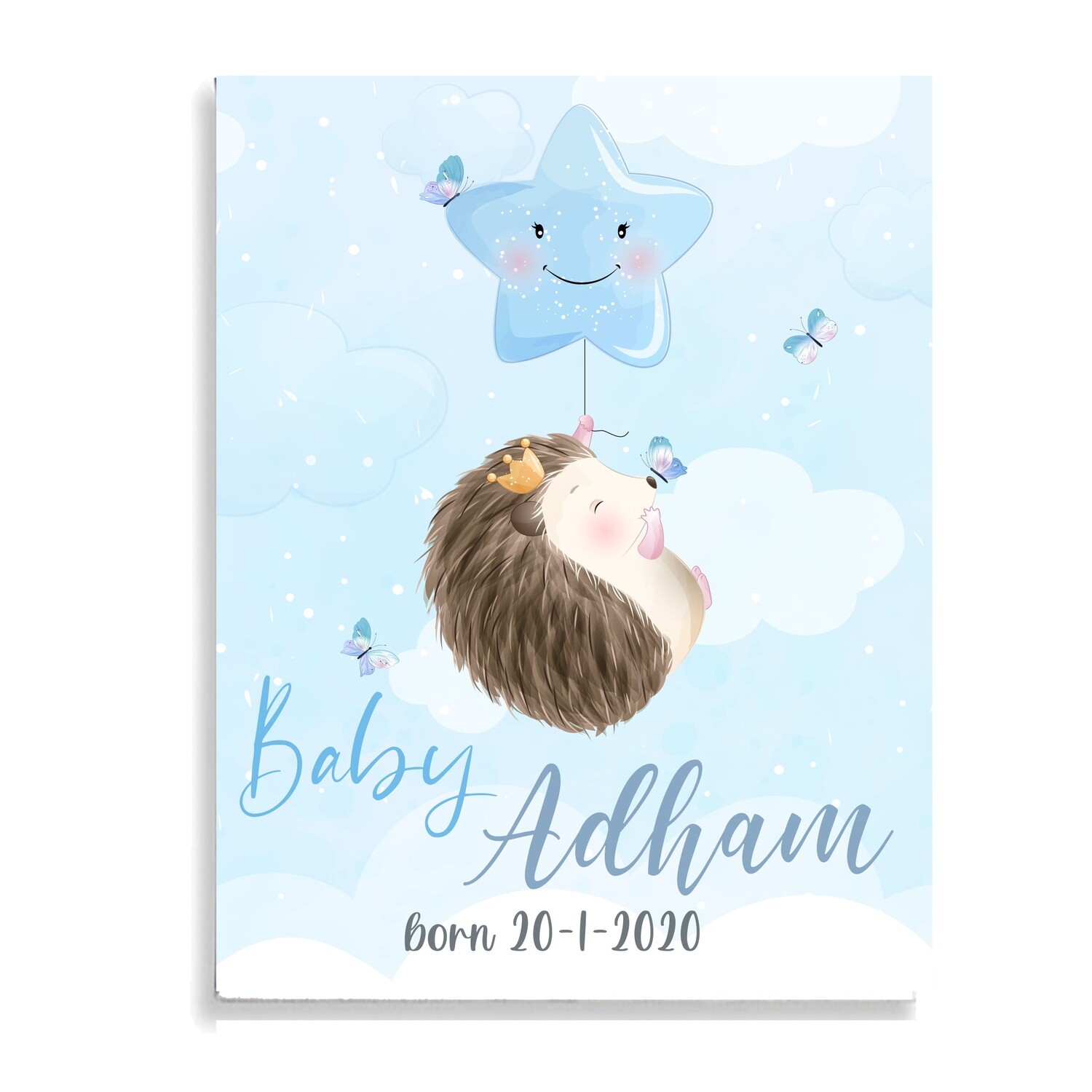 Hedgehog Baby Canvas