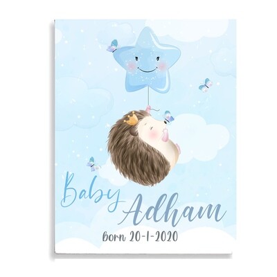 Hedgehog Baby Canvas
