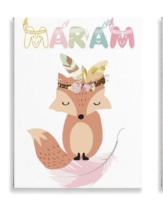 Woodland Fox Set of 3 Canvases