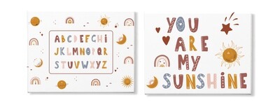 Alphabet Canvas Set of 2