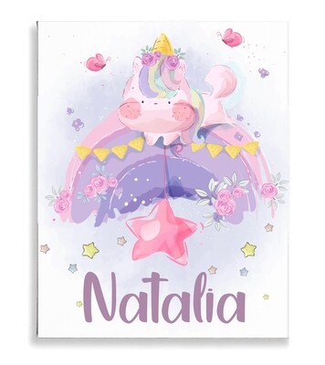 Rainbow Unicorn Canvas