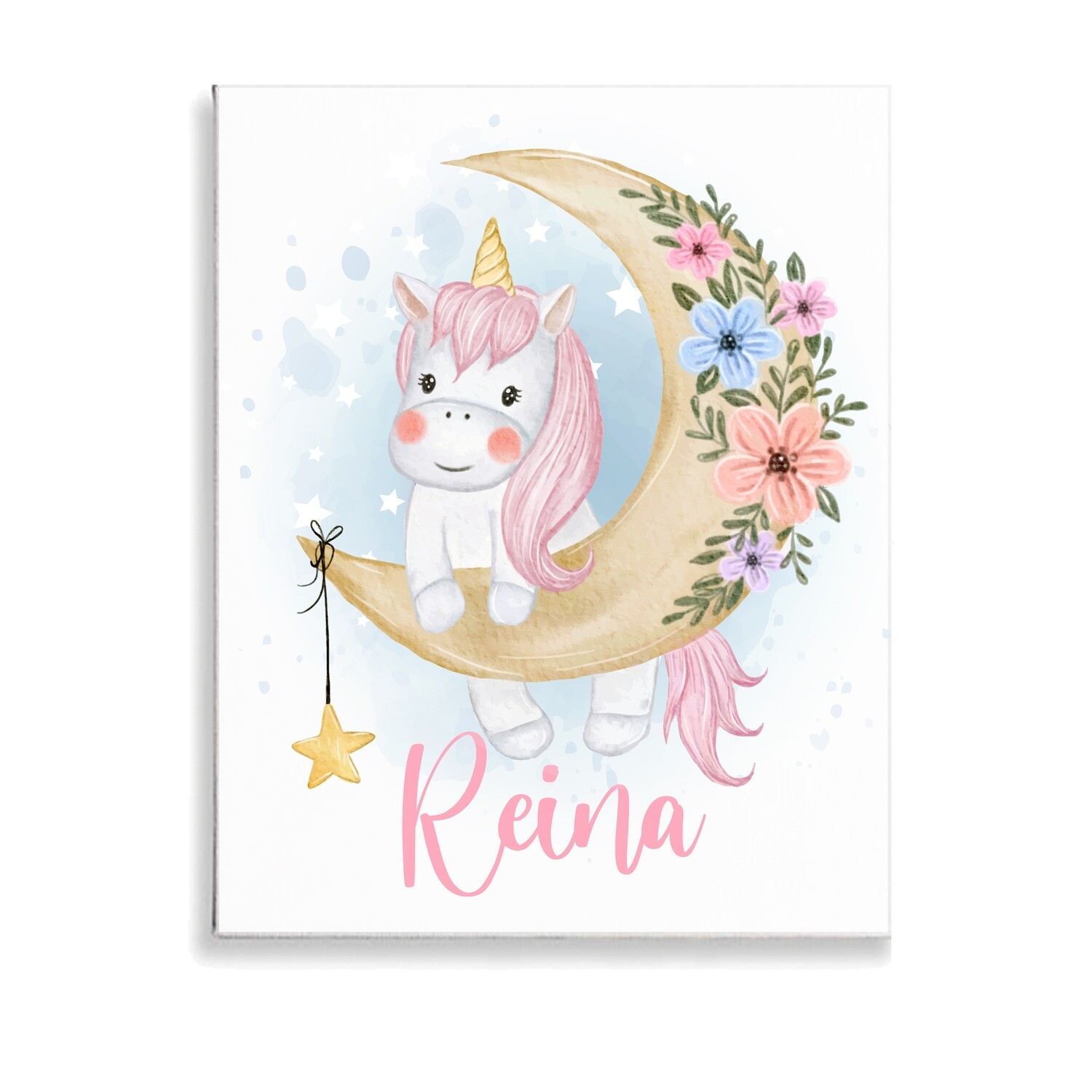 Moon Unicorn Canvas