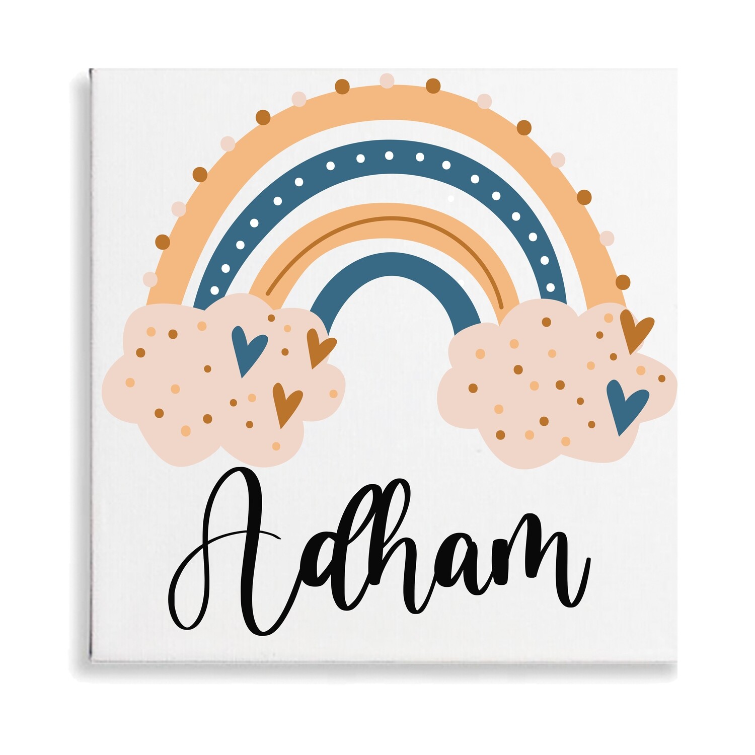 Boho Rainbow Boy Canvas