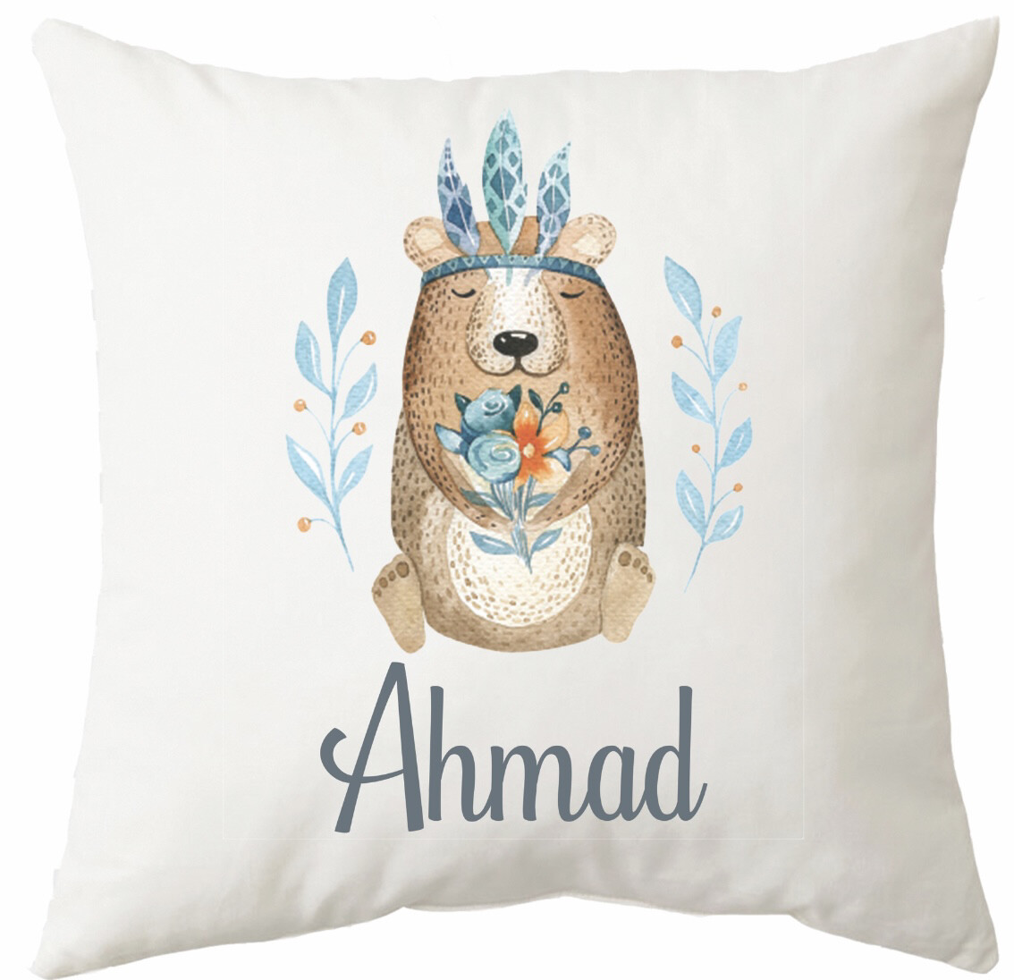 Boho Bear Boy Cushion