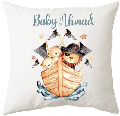Pirate Animal Theme BabyBoy Cushion