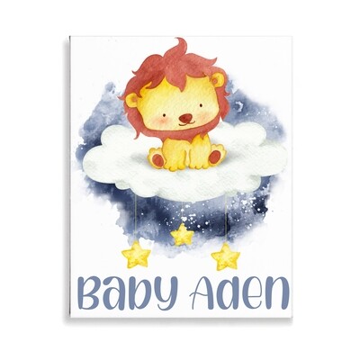 Lion on Cloud Canvas