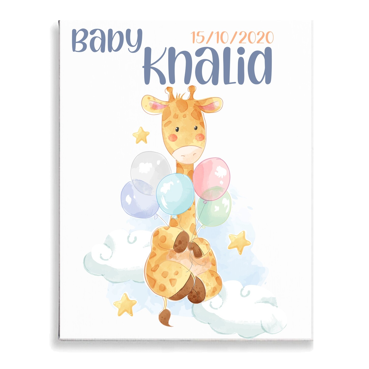 Baby Giraffe Canvas
