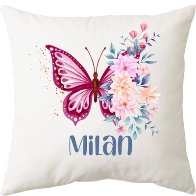 Floral Butterfly Cushion