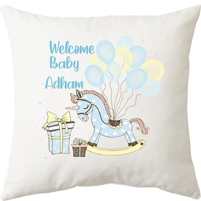 Welcome Baby Boy Cushion
