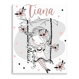 Princess on Swing Canvas