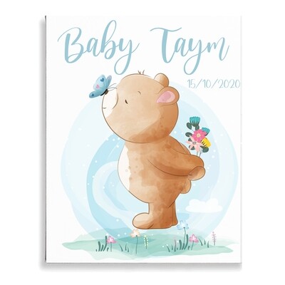 Cute Teddy Bear Canvas