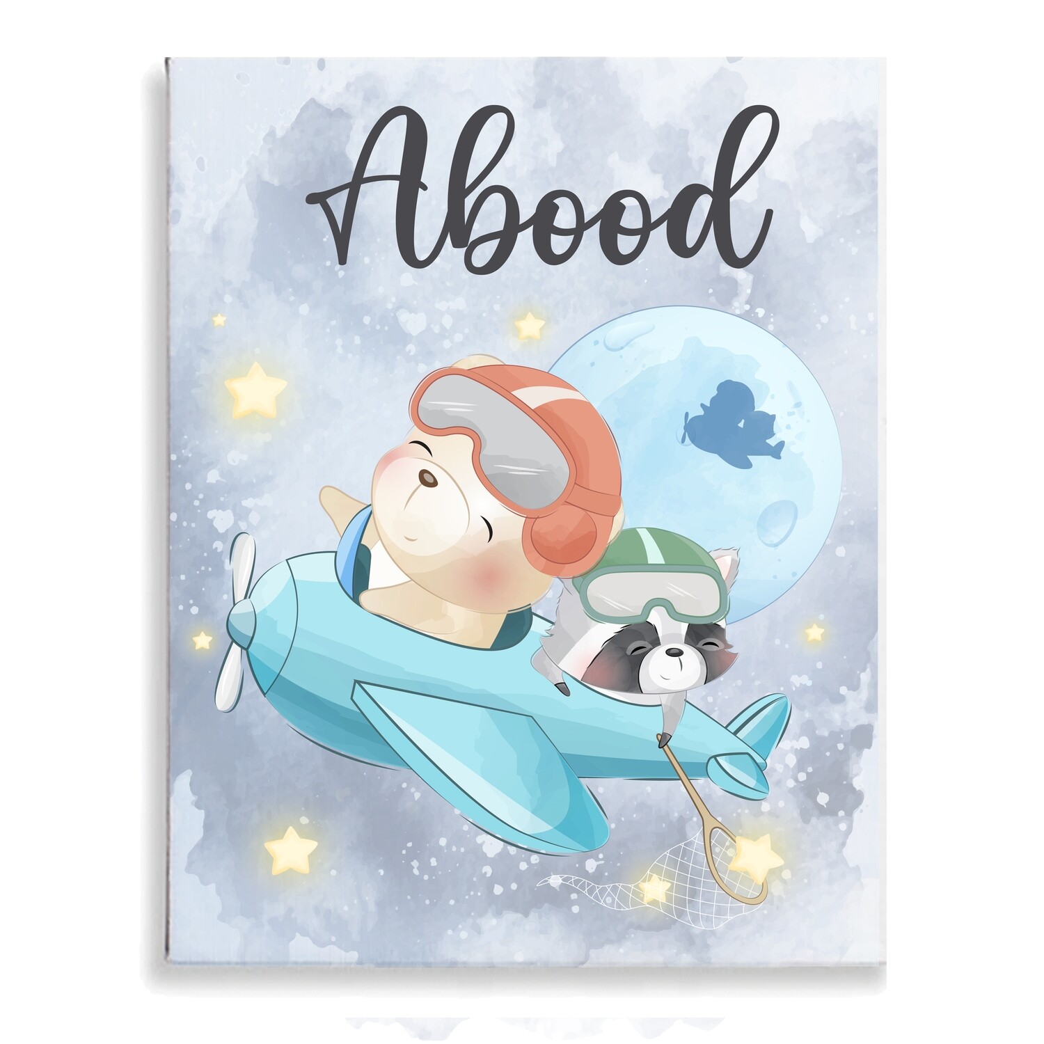 Flying Teddy Bear Canvas
