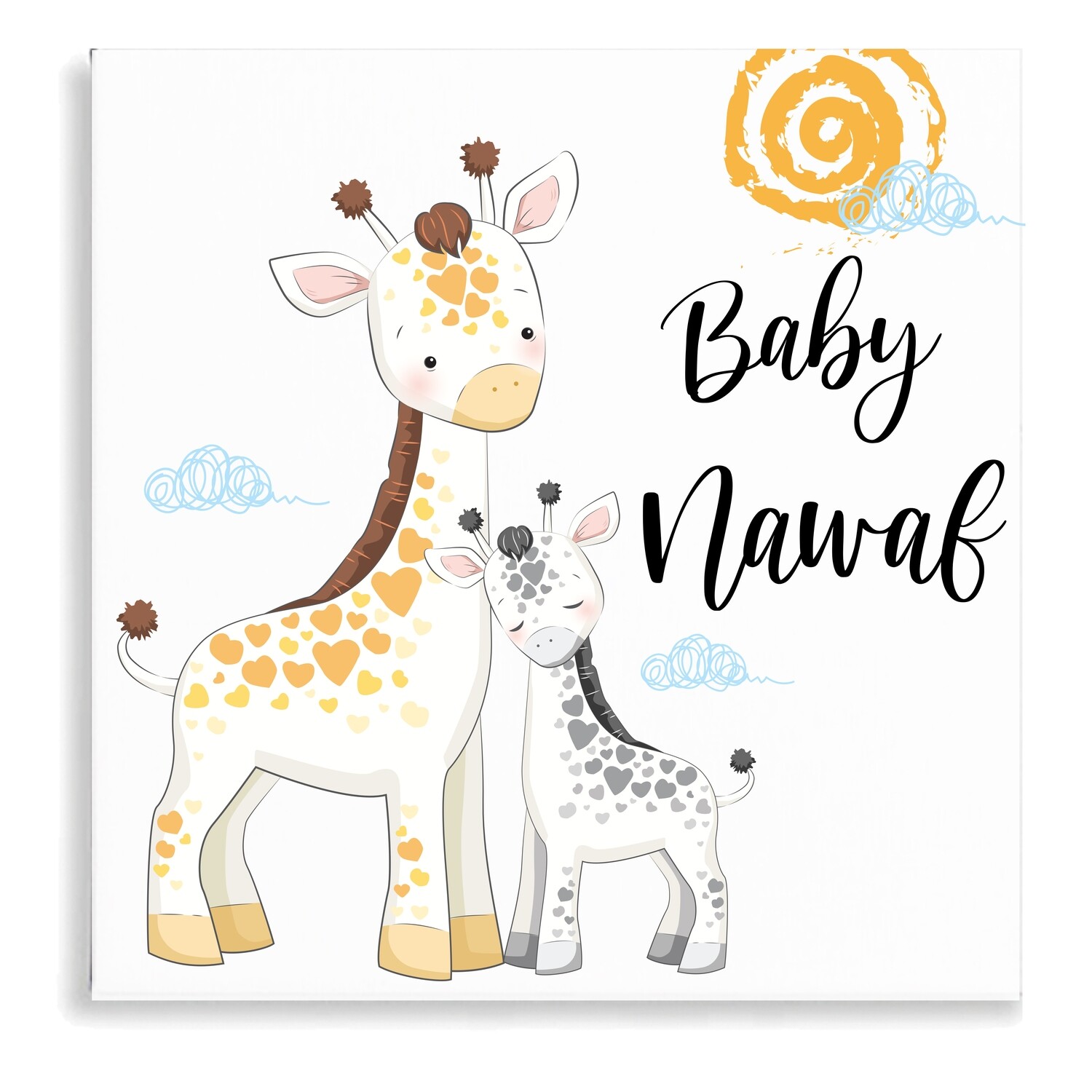 Cute Giraffes Canvas