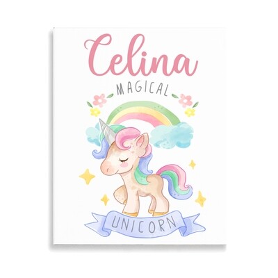 Cute Unicorn Canvas