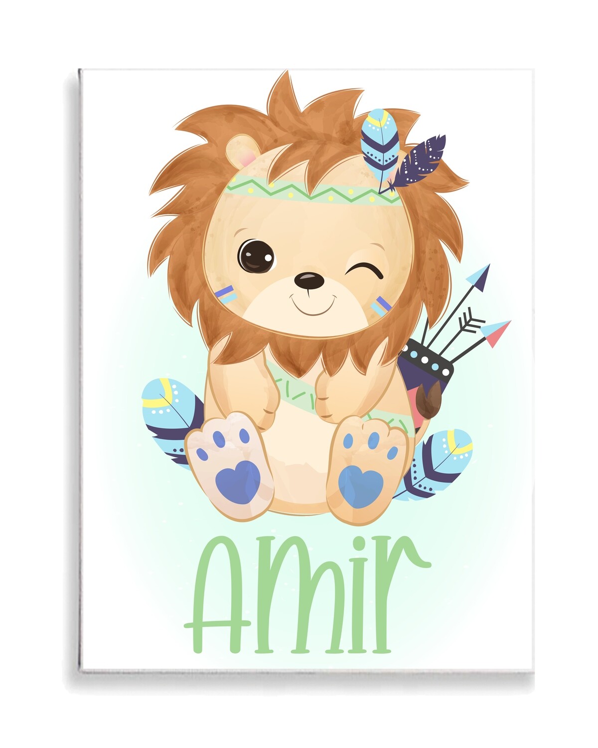 Tribal Boho Lion Canvas