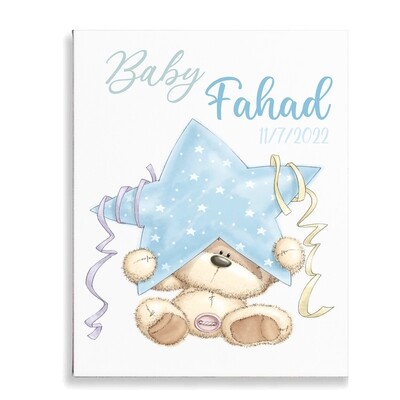 Teddy Star Canvas
