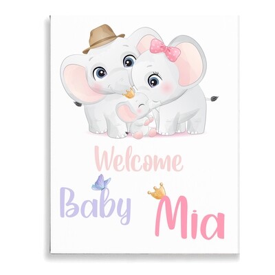 Baby Elephant Canvas