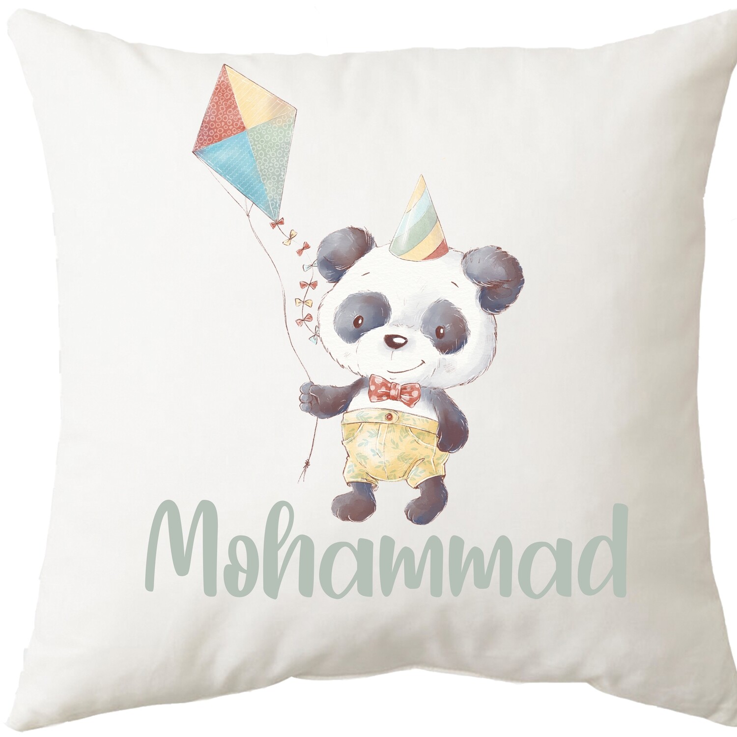 Panda with Kite Cushion