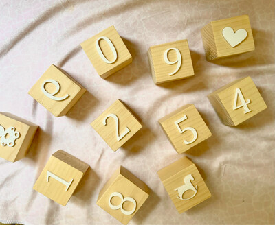 Number Blocks -Wood