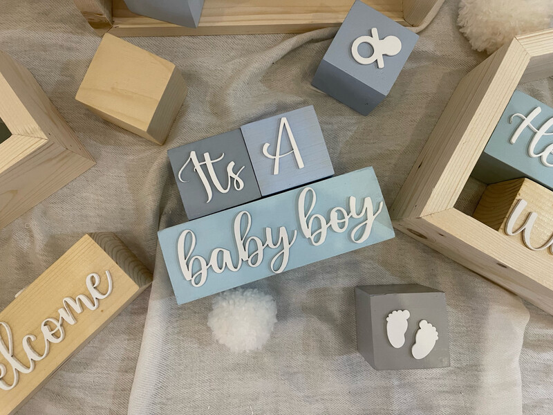 One Word Cube-Wood-Color-6*6*6cm