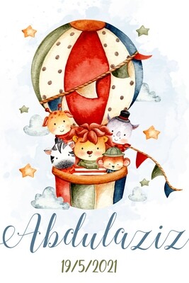 Lion Boy Air Balloon Canvas