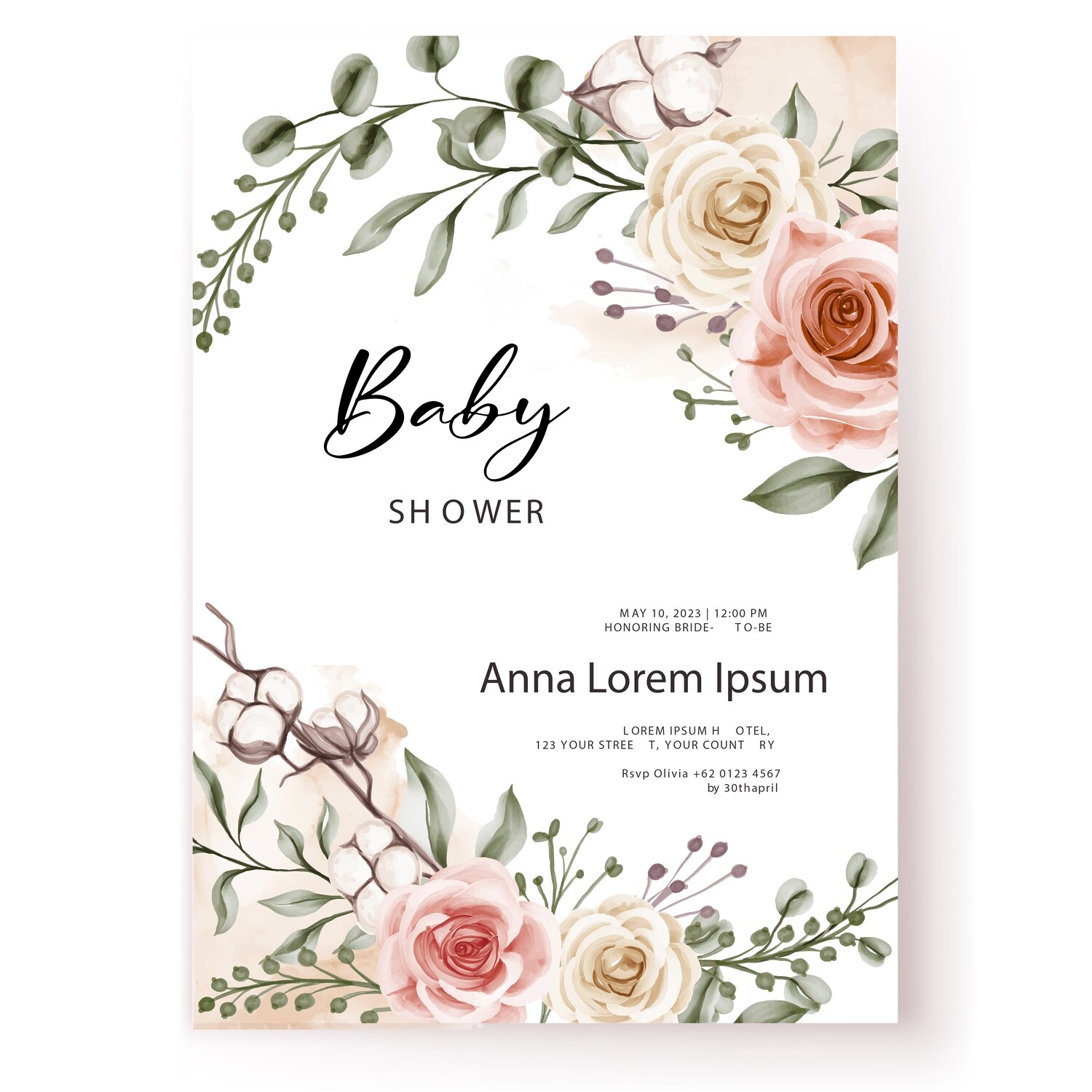 Roses Design Card