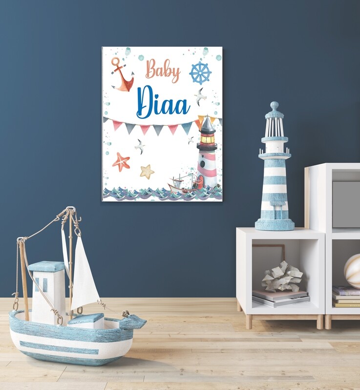 Nautical Theme Canvas