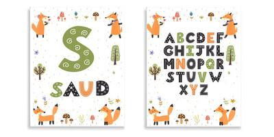 Alphabet Canvas Set of 2