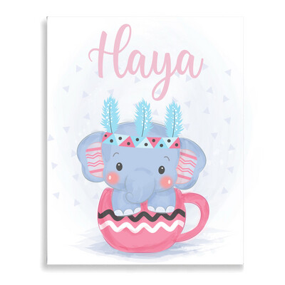 Elephant In A Cup Canvas