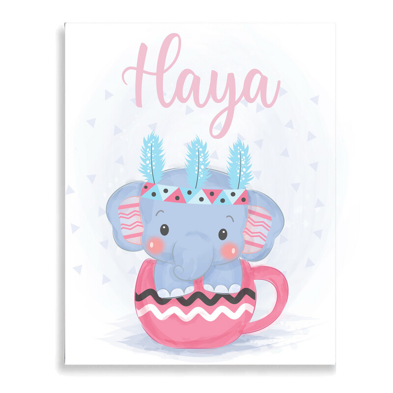 Elephant In A Cup Canvas
