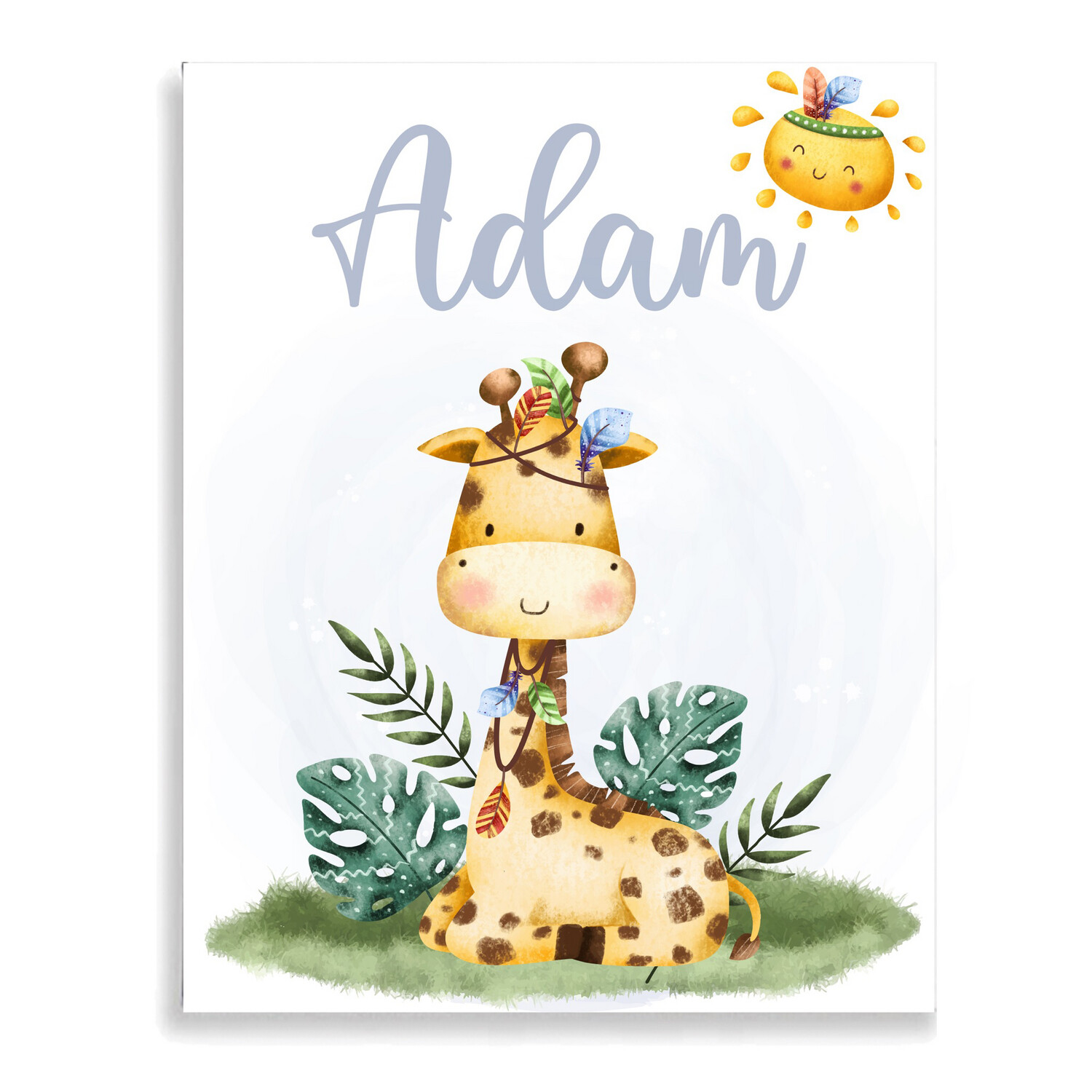 Safari baby Giraffe Canvas