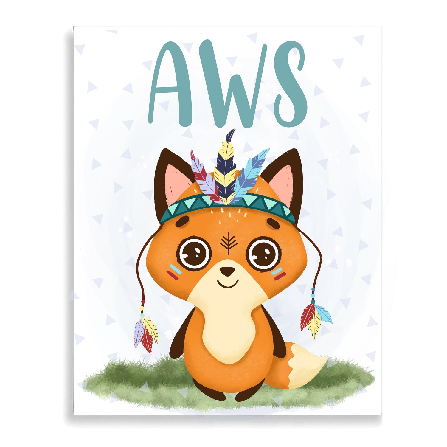Bohemian Baby Fox Canvas