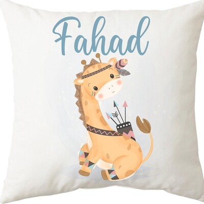 Giraffe Warriors Cushion