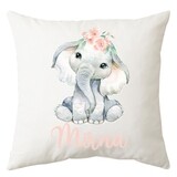 Baby Elephant floral Cushion