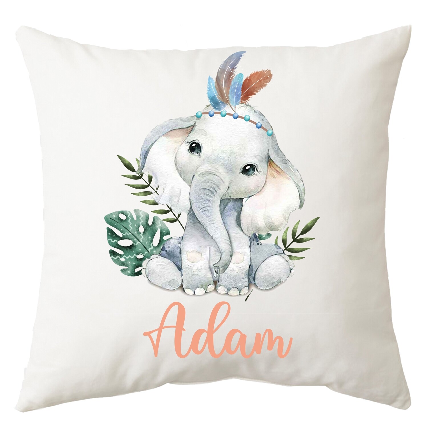 Tropical Elephant Cushion