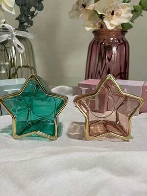 Star candle Glass
