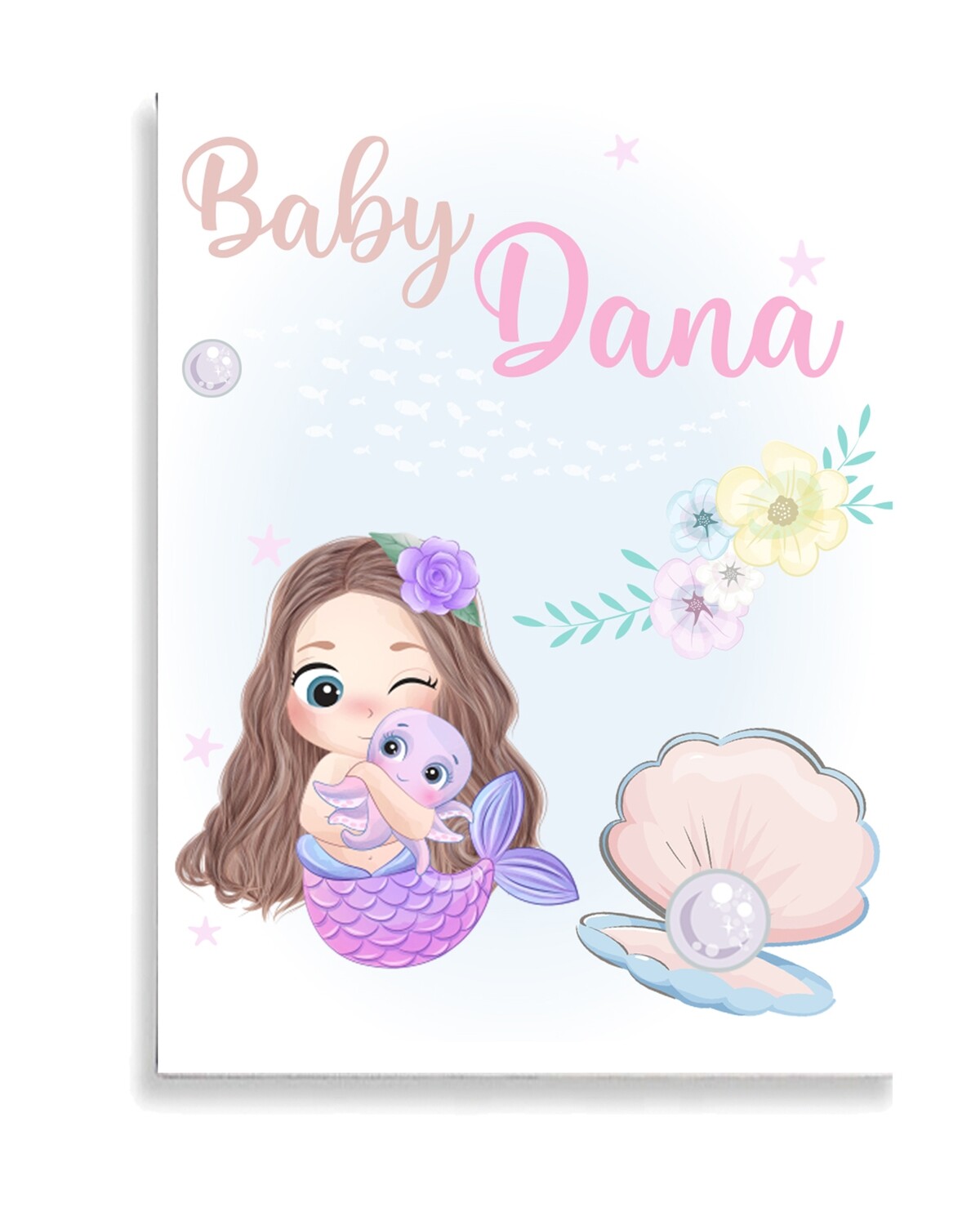 Baby Mermaid Canvas