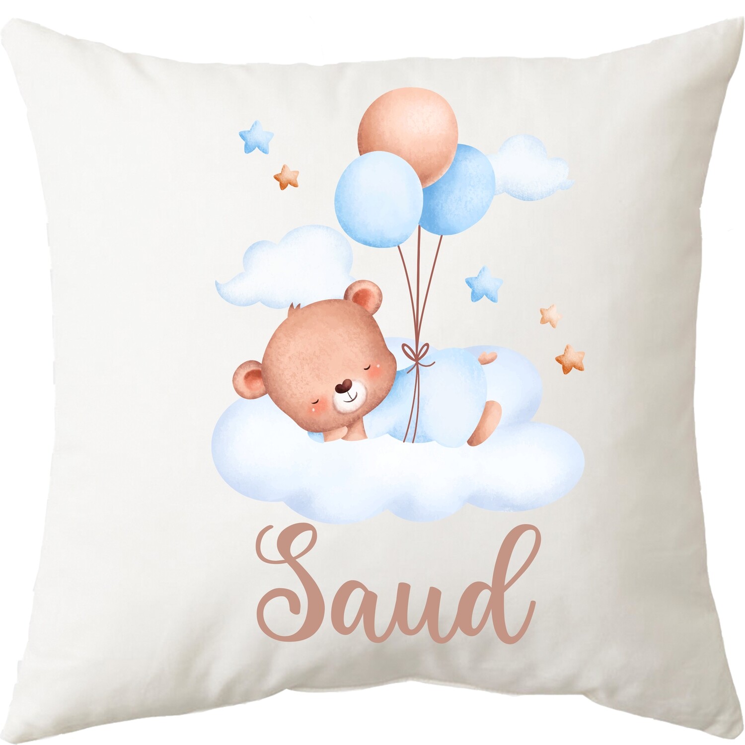 Baby Teddy on cloud Cushion