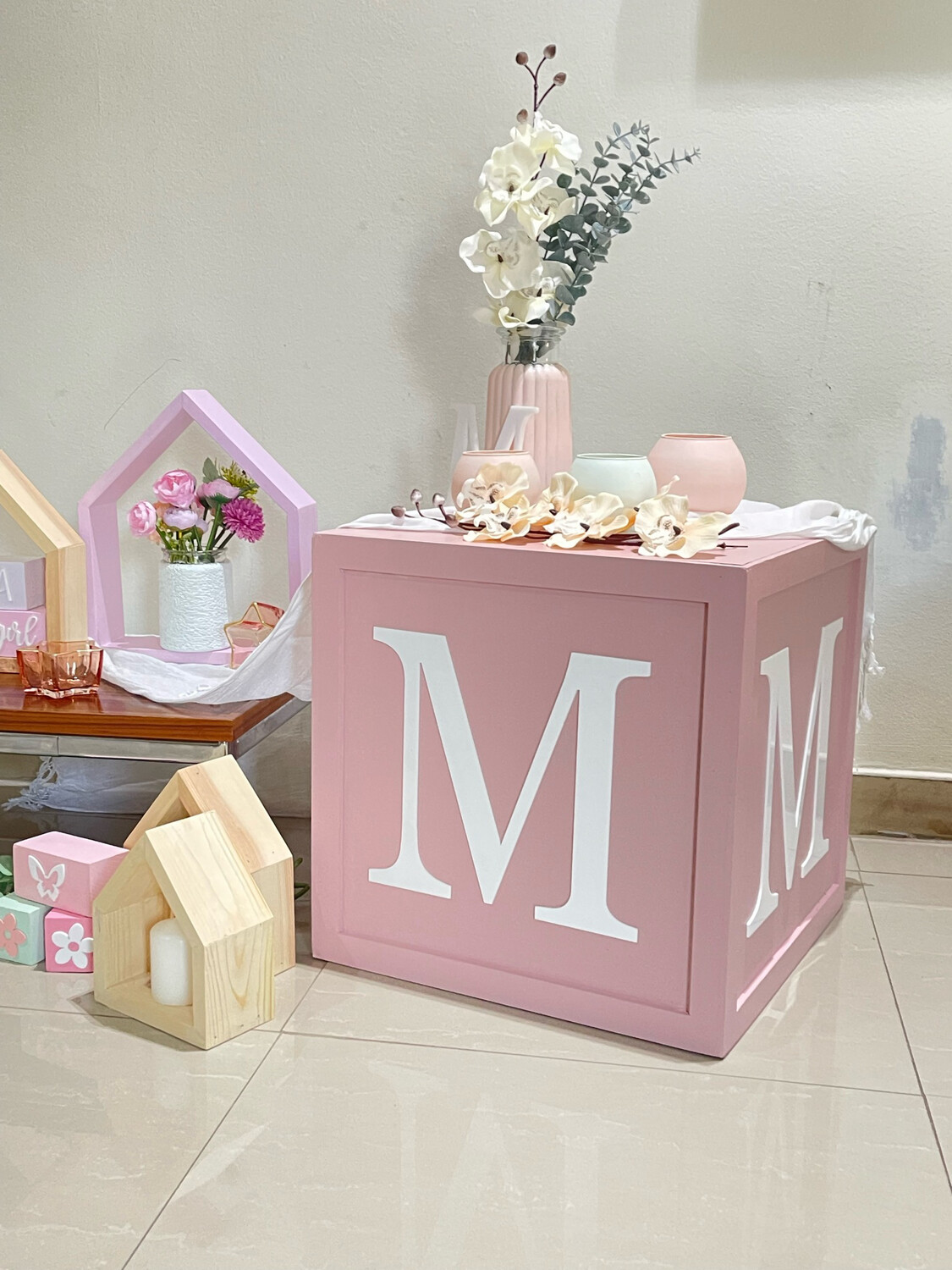XLarge One Letter Box-Wood-50*50cm