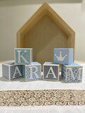 Patterned Letter Blocks 