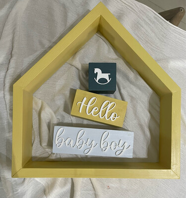 Baby Blocks Set ”Hello Baby Boy/Baby girl”